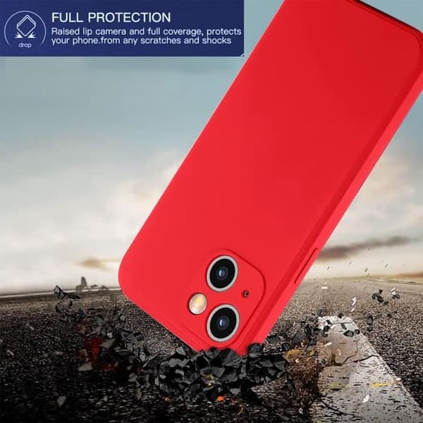 Coque - E.F.CONNECTION - för iPhone 14 - Heltäckande skydd - Stötbeständig - Repåterställd Röd