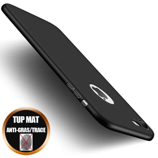 Coque - Premium - iPhone 6S Plus/6 Plus - TPU-silikon - Matt svart - Stötsäker Svart