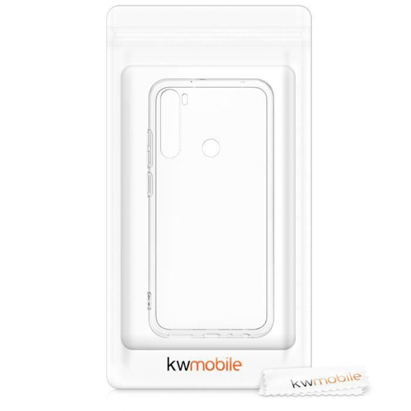 Telefoncase - kwmobile - Xiaomi Redmi Note 8 - Gennemsigtig - Fuldførende beskyttelse - Fleksibel Transparent