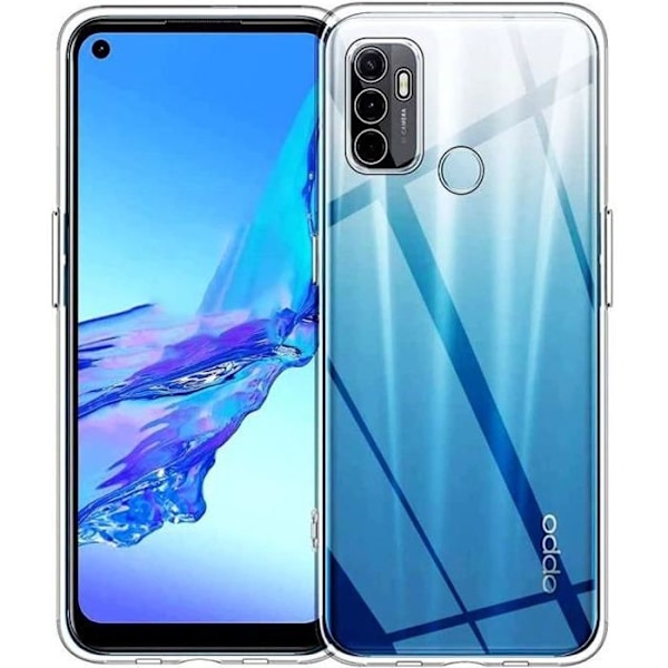 För Oppo A53 2020- A53s-A32- A33 (2020) 6,5": UltraSlim Gel Silikonfodral och perfekt passform - TRANSPARENT