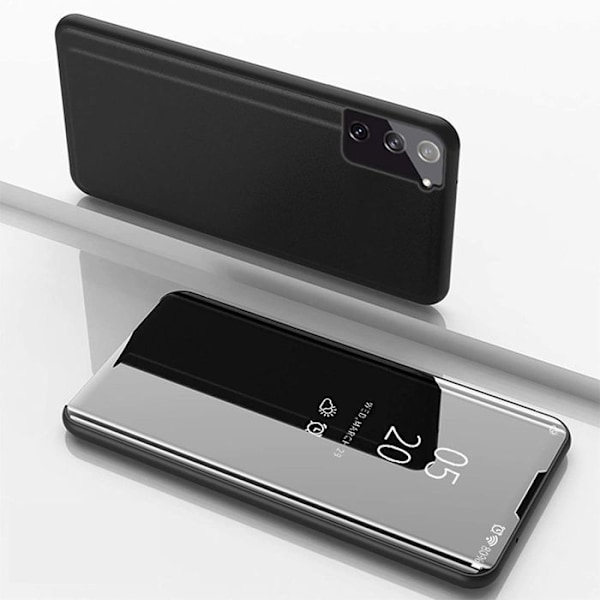 Coque + 2 Glasset til Xiaomi Redmi Note 14 Pro 5G (ikke til 4G) Beskyttelse Clear View Smart Case - Sort Svart