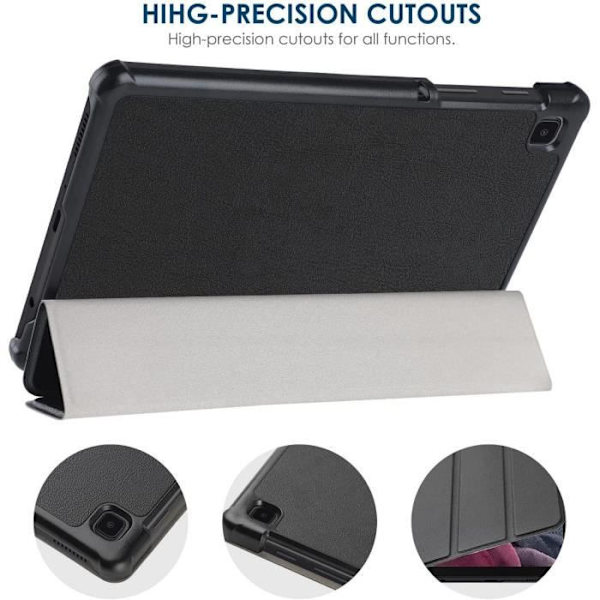 Coque Tablett - E.F.CONNECTION - för TAB A7 Lite - TPU Ultra-Tunn - Stöt- och Fallskydd - Svart Svart