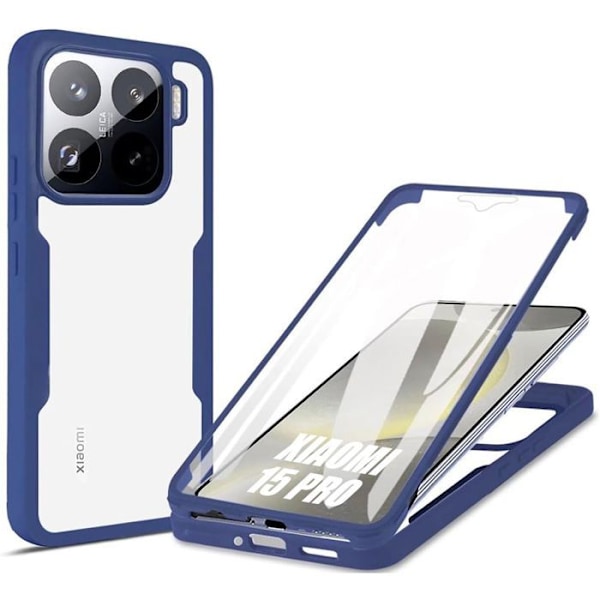 Cover til Xiaomi 15 Pro, Fuld Beskyttelse, Forstærket Kant - Marinblå marinblå