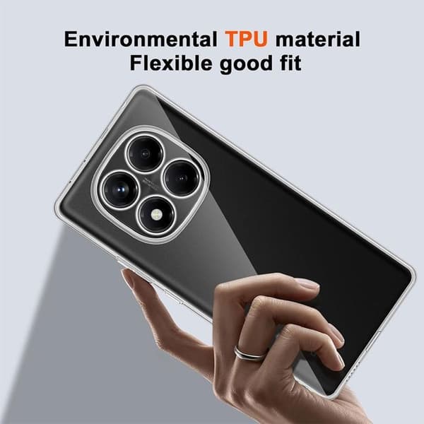 Skyddshölje - E.F.CONNECTION - För Xiaomi Redmi Note 14 Pro 4G - Silikon - Stötsäker - Repfria Transparent