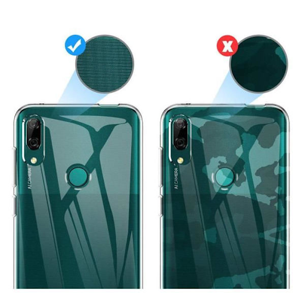 För Huawei P Smart Z (2019) 6,59": UltraSlim Gel Silikonfodral och perfekt passform - TRANSPARENT TRANSPARENT
