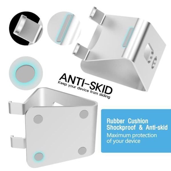 Mobiltelefonhållare, Universal Desktop Hållare i aluminium - Svart