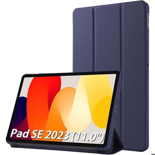 Fodral för Xiaomi Redmi Pad SE 11" - Rep-skydd - Fällbart Stöd - Mörkblå - 2023 marinblå