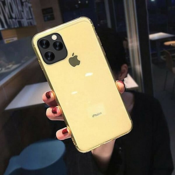Silikonskal - E.F.CONNECTION - för iPhone 12 Mini - Gul - Repellerande - Stötsäker Gul