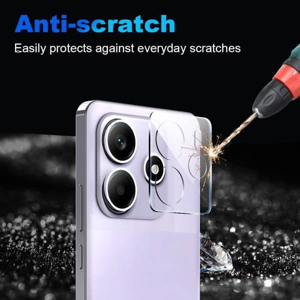 Skyddskamera - Xiaomi - Redmi Note 14 5G - Härdat Glas - Stötresistent - Rep-resistant 9H Transparent