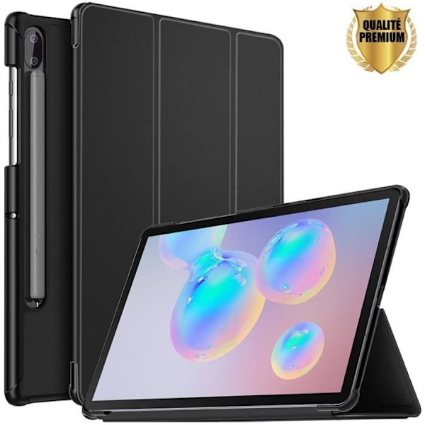 Coque Tablett - E.F.CONNECTION - Samsung TAB S6 - Svart - Optimal skydd - Dubbelvinkelsupport Svart