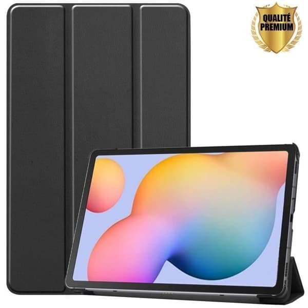 Coque Tablet - E.F.CONNECTION - för Samsung TAB S6 Lite - Stötsäker - Stöd - Svart Svart