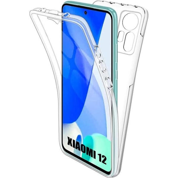 Inbyggt fodral för Xiaomi 12 - 12X - 360 Transparent stötsäkert fodral Transparent