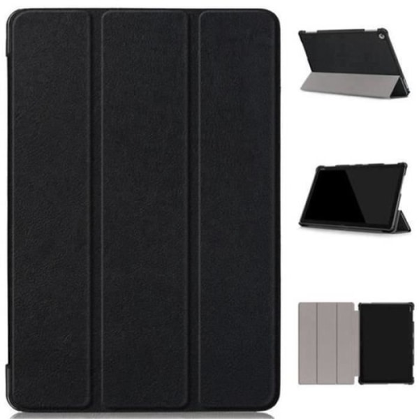 Tablet-taske til Huawei MediaPad M5 lite (10,1") Cover PU-læder Flip-etui med stativ - sort SVART