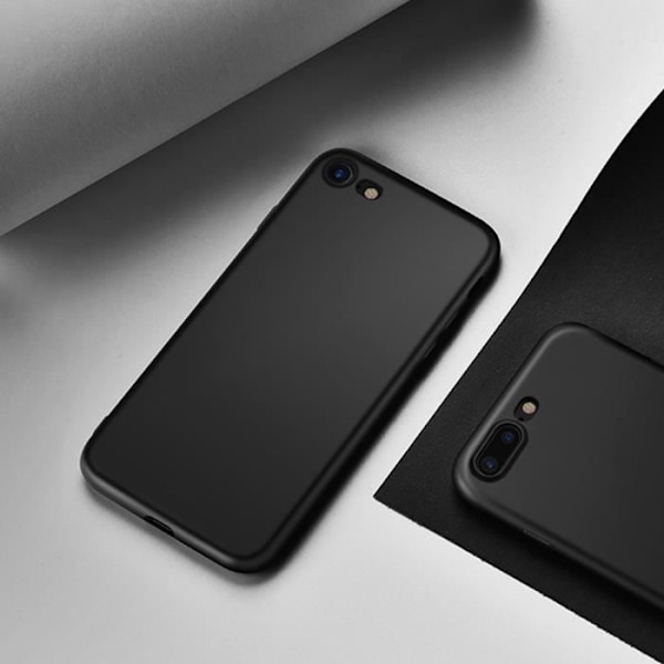 Stöttålig Skal - E.F.CONNECTION - för iPhone 6S Plus/6 Plus - Mjuk TPU - Matt Yta - Ultra Tunn - Svart Svart