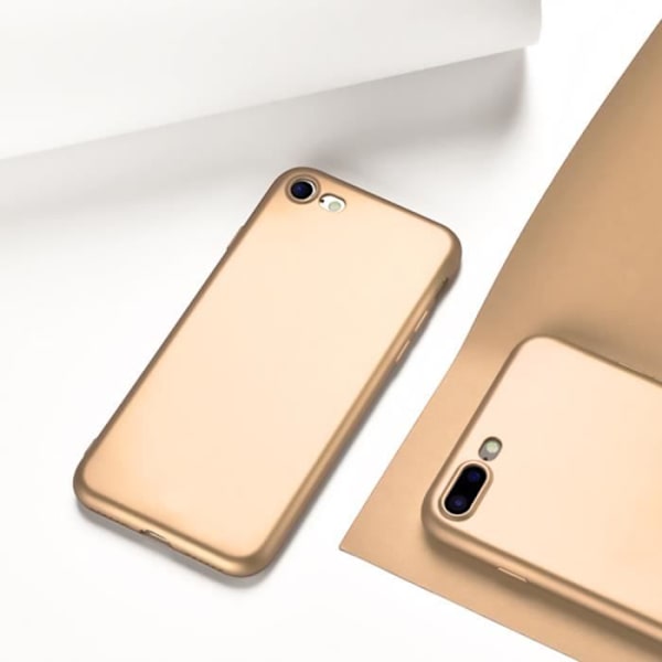 iPhone 6S Plus-6 Plus (5,5') Stötsäkert skyddsfodral Silikon Gel Slim - Matt guld gyllene