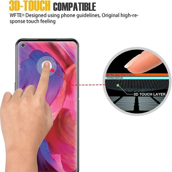 Härdat glas för OPPO A73 5G - 2 delar - Transparent skyddsglas Transparent