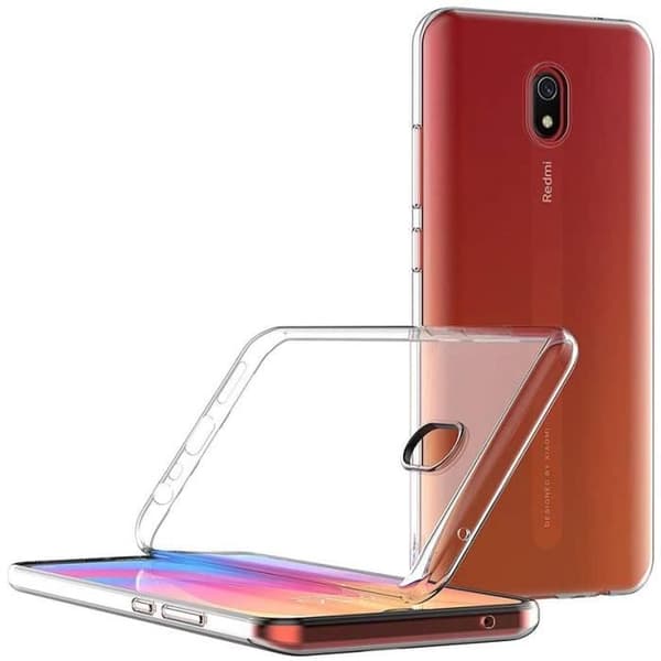 Skyddsskal - E.F.CONNECTION - Redmi 8A - Mjuk silikon - Transparent - Stötsäker Transparent