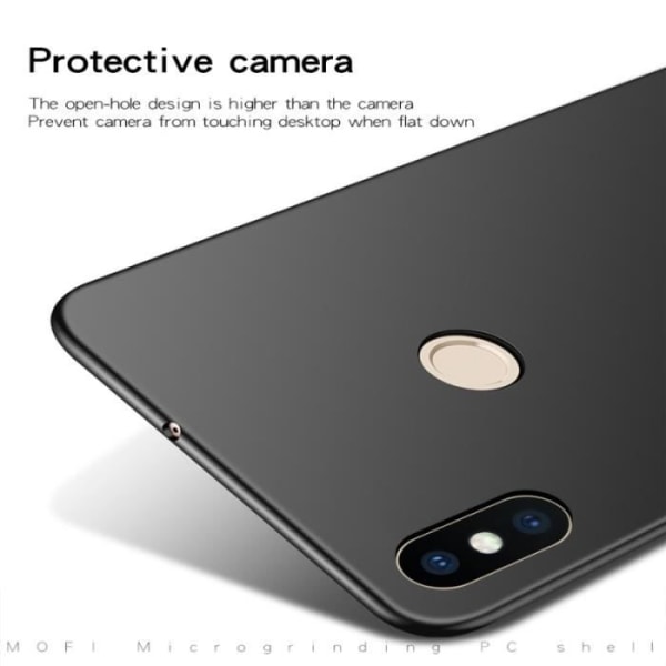 Coque - MOFI - Xiaomi Mi 8 - PC ultra-tynd - Frosted - Beskyttelse mod ridser Svart