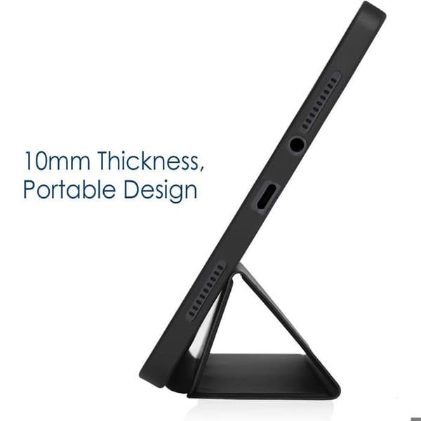 Skyddsfodral - E.F.Connection - Xiaomi Redmi Pad Pro 12,1" - Slim - Fällbart Stöd - Svart Svart