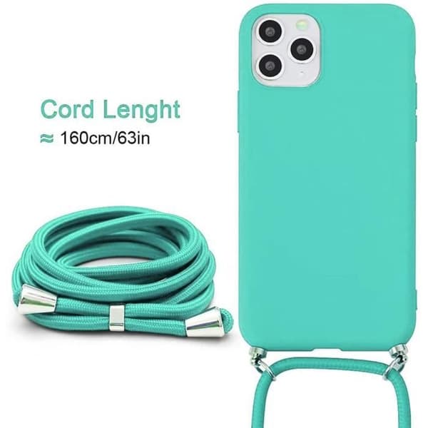 Skyddsskal - E.F.CONNECTION - för iPhone 11 Pro Max - Flexibelt - Turkos - Stötskyddande Turkos