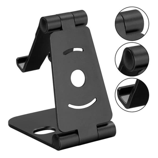 Support Telefon - E.F.CONNECTION - Universell - Rotasjon 270° - Svart - Kompatibel 4-8 tommer Svart