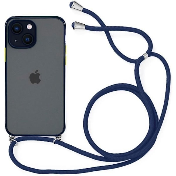 Skydd, E.F.CONNECTION, för iPhone 14, Slim, Lätt, Stötsäker, Mörkblå marinblå