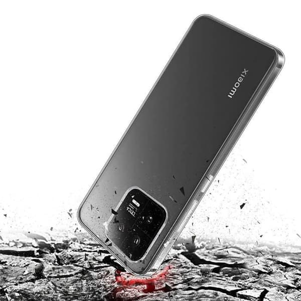 Silikonfodral för Xiaomi 13 + 2 härdade glasögon Transparent skydd