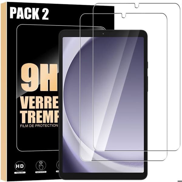 Härdat Glas - E.F.CONNECTION - för Samsung Galaxy Tab A9 / A11 - Repellerande Skydd - Stötsäker 9H - Lätt Installation