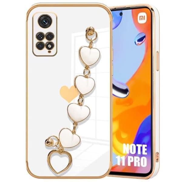 Coque - E.F.CONNECTION - Xiaomi Redmi Note 12 Pro 4G - Ultra Slim - Repellente de Rayones - Corazón Blanco Vit