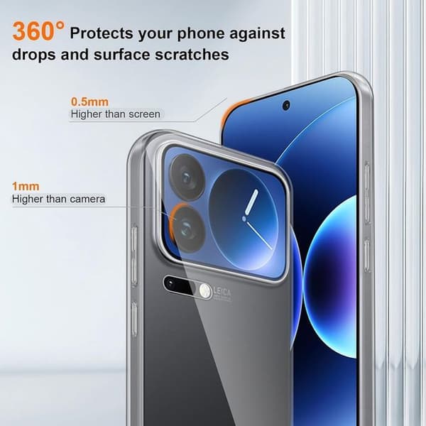 Skal för Xiaomi 17 Pro, Silikon Skydd Stötabsorberande Represistent Ultra Slim Transparent Transparent