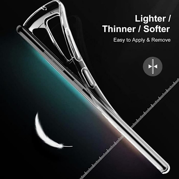 För Xiaomi Redmi 9T- 9 Power 6,53": UltraSlim Gel Silikonfodral - TRANSPARENT + 1 färg härdat glasfilm - SVART