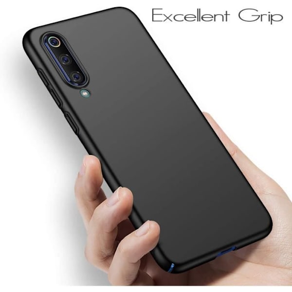 Xiaomi Mi 9 Se Case [Matte Series] Elastisk ultratyndt design og stødabsorberende etui til Xiaomi Mi 9 Se (Smooth Black)