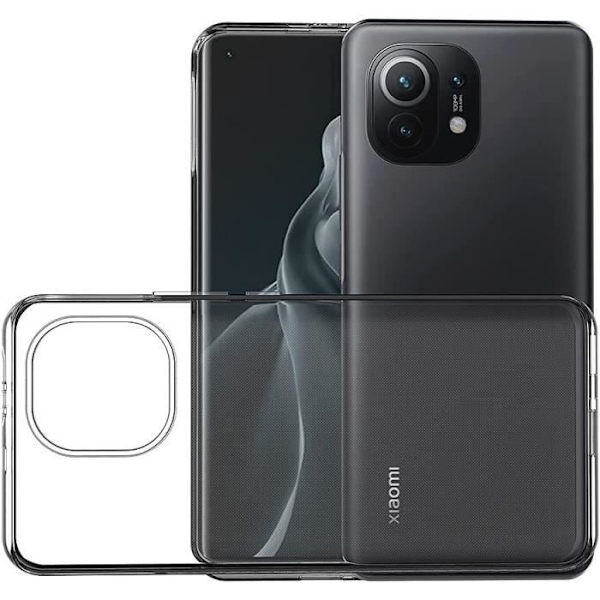 Beskyttelsesetui til Xiaomi Mi 11 - E.F. CONNECTION - Højresistent silikone - Gennemsigtig Transparent