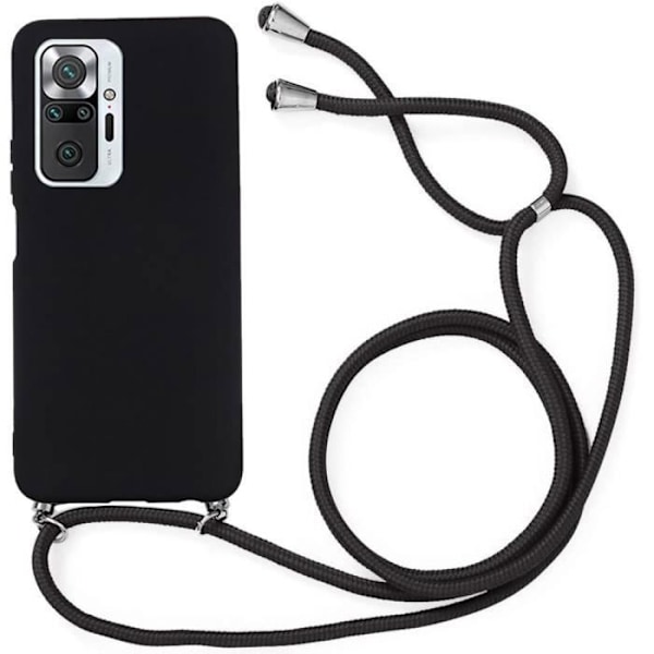 Skyddsskal - E.F.CONNECTION - Redmi Note 10 Pro 5G - Flexibelt - Svart - Snörning Svart