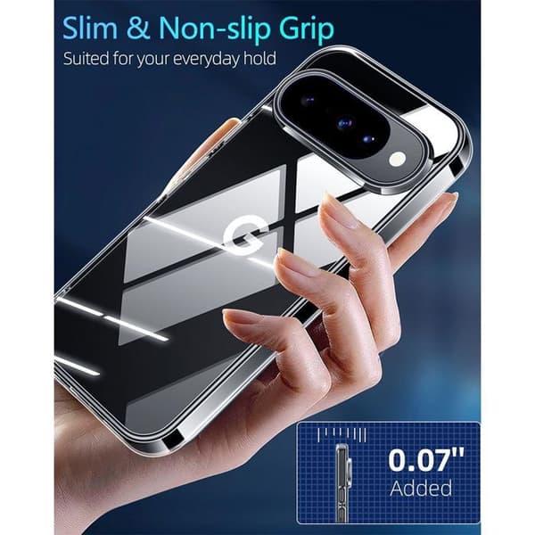 Skyddsfodral - E.F.Connection - Google Pixel 10 Pro - Transparent silikon - Rep resistant - Mjuk Transparent
