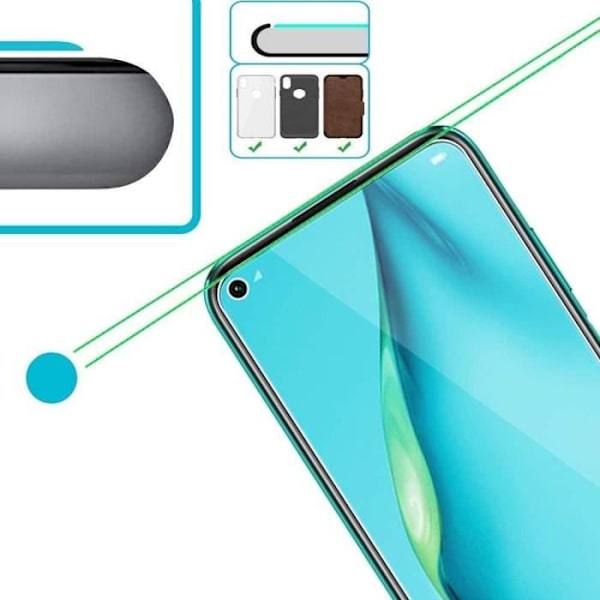 [5pack] Härdat glas för Huawei P40 Lite 2.5D skyddsfilm med Stylus Toproducts®