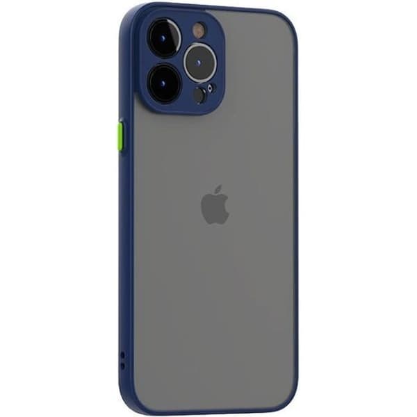 Skydd för iPhone 13 Pro - E.F.CONNECTION - Silikon Matt - Marinblå - Semi-stel - Unisex marinblå