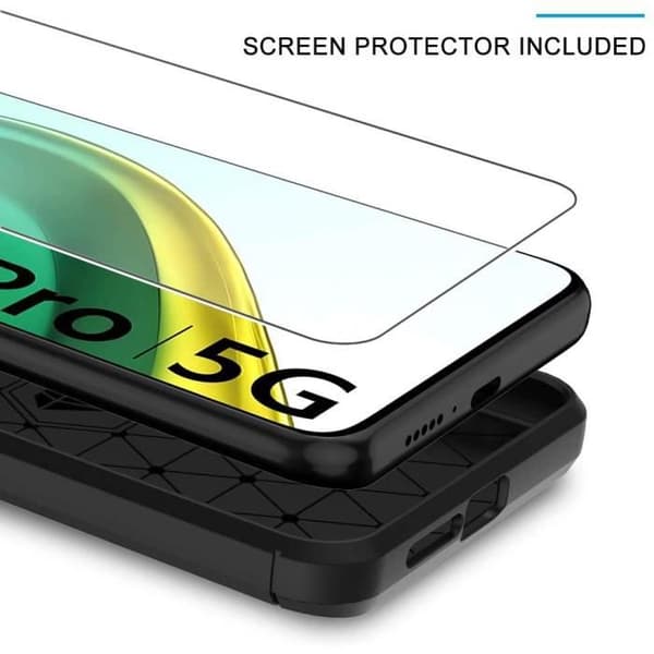 Fodral - Xiaomi - Mi 10T Pro 5G - Silikon - Härdat glas - Optimalt skydd