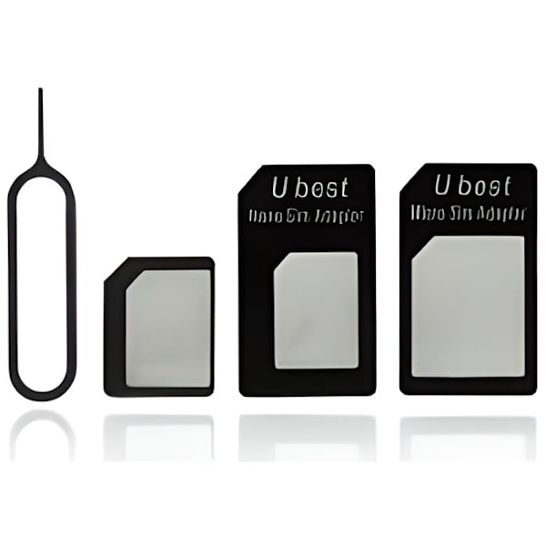 4 i 1 Nano Sim-kortadapter, Sim-kort