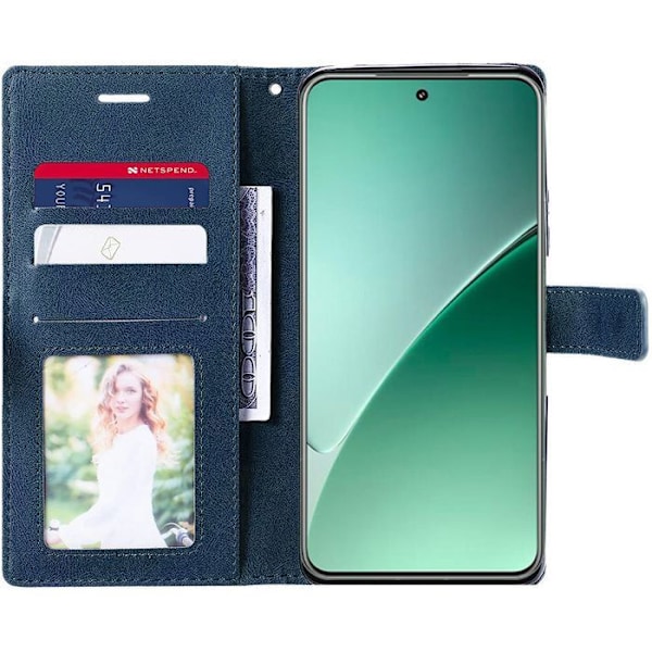 Cover til Xiaomi 15 Pro, Fuld Beskyttelse Syntetisk Læder Stødabsorberende - Mørkeblå marinblå