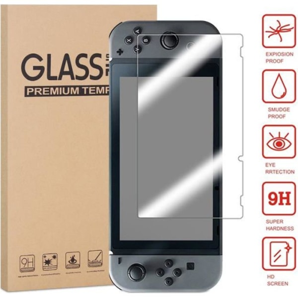 Skärmskydd för Nintendo Switch i härdat glas - Premium Ultra Resistant Tempered Glass - för Nintendo Switch (2017 modell)