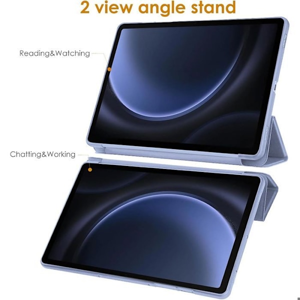 Coque + Tempereret Glas til Samsung Galaxy Tab S9 (11 Tommer) Slim Beskyttelse med Støttefunktion - Lilla Lila