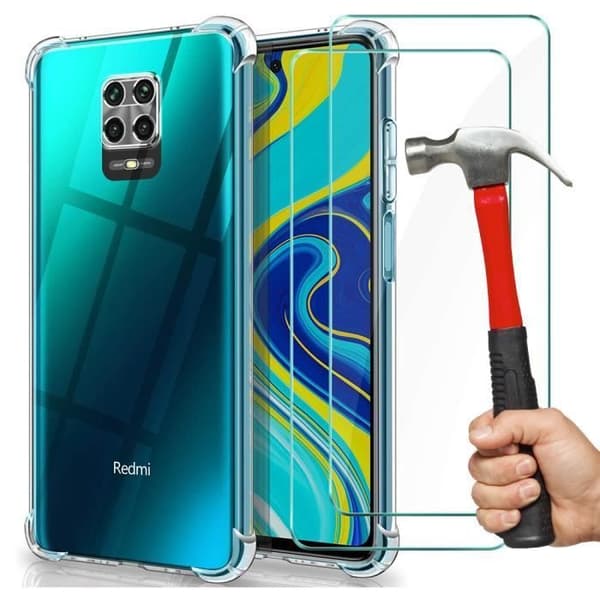 Skyddsskal - E.F.CONNECTION - Redmi Note 9S - Mjuk Gel - Transparent - Stötsäker Transparent
