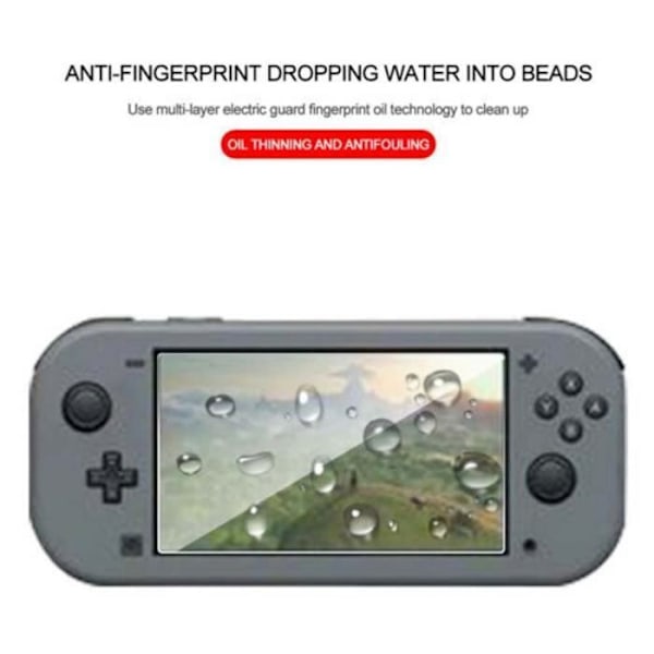 Skärmskydd - Premium - Nintendo Switch Lite - Härdat glas 9H - Splittersäkert - Bubble Free transparent