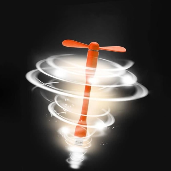 Mini Bärbar Fläkt - E.F.CONNECTION - Tyst 25 dB - Färg Orange - USB - Kolonn Orange