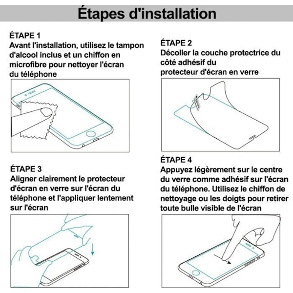 För Huawei MediaPad M5 Lite 10,1" - Lot - Paket med 2 skärmskyddsfilmer i härdat glas