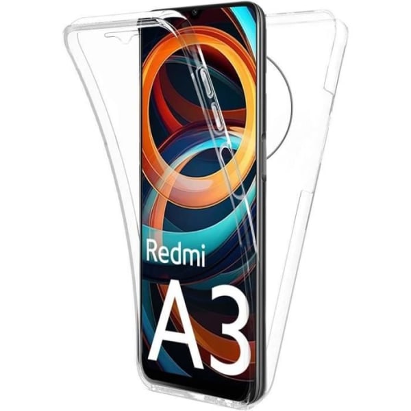 Beskyttelsesskal - E.F.CONNECTION - Xiaomi Redmi A3 - Transparent - Stødabsorberende - 360° Transparent