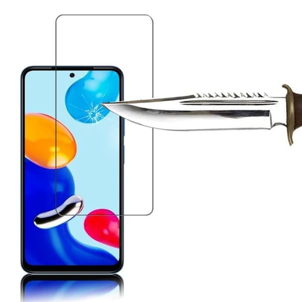 Skyddsglas - VCOMP - Xiaomi Redmi Note 11/11S - Härdat Glas - Rep resistant - 6.43 tum VIT