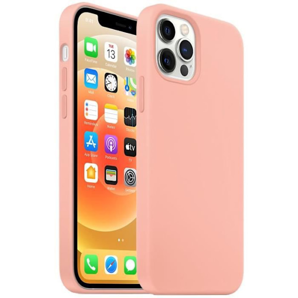 Tunt silikonfodral för iPhone 13 Pro Max (6,7") Rosa E.F. Connection