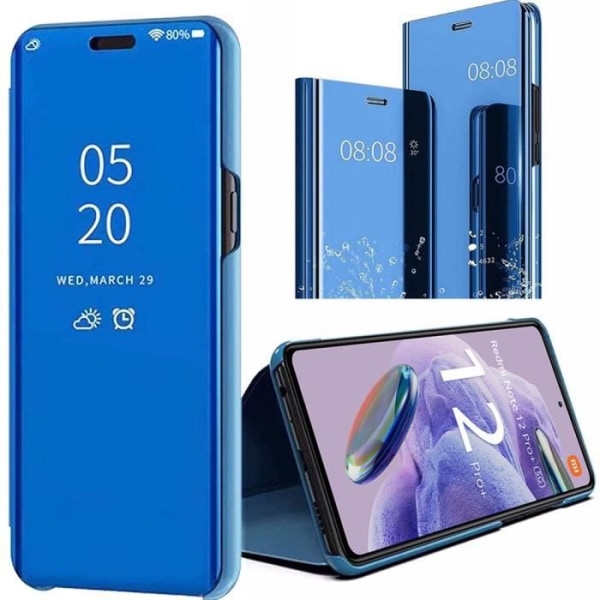 Helkroppsfodral för Redmi Note 12 Pro+ 5G-Note 12 Pro Plus 5G Fram- och bakskydd Clear View Blue